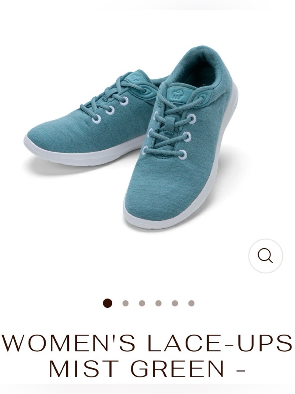 Merinos Women’s Lace-Up Sneakers in Mist Green; NWOB, Sz. US 11/EU 42
